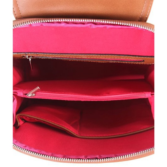 RIMEN & Co Brown Heart Embossed Backpack & Wallet - Picture 6 of 7